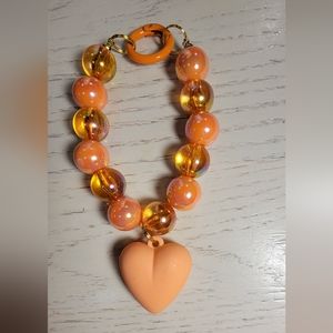 Heart phone charm